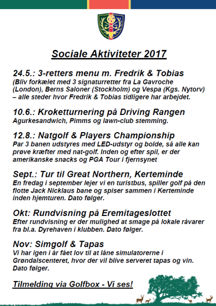 aktiviteter i KGK